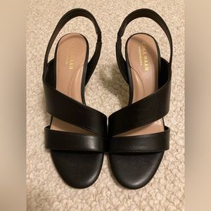 Cole Haan Grandseries Amalia Leather Slingback Sandals, 5.5